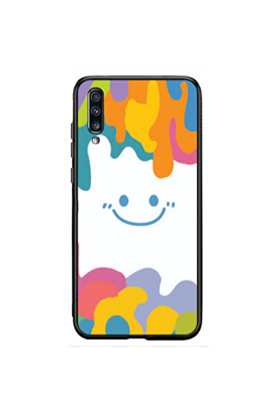 Other Samsung A70 Oil Paint Smile Black Glossy Θήκη