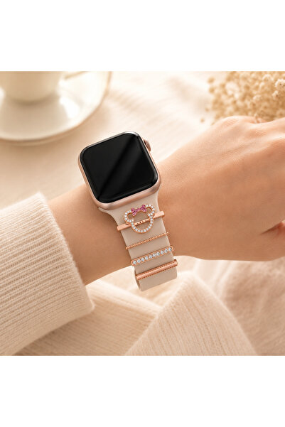 Anadolu Aksesuar Apple Watch Uyumlu Akıllı Saat Kordon Süsü Charm Kayış Akses...