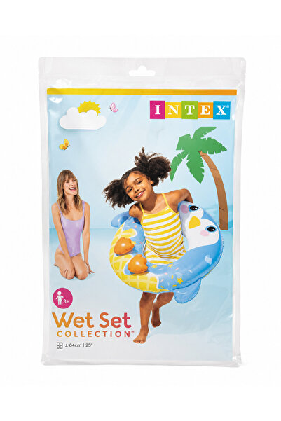 İNTEX WET SET Collection Penguin Figured Inflatable Children's Ring 91 cm – B...