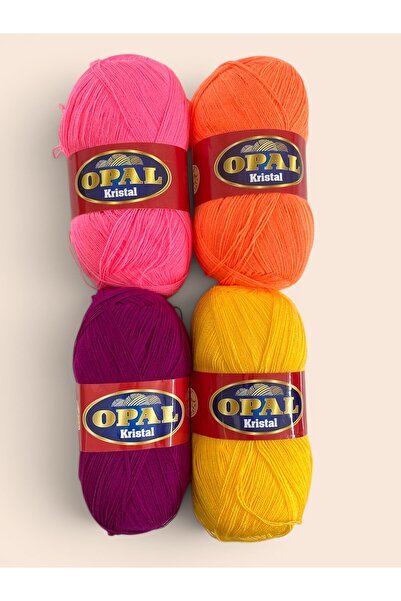 OPAL Set de 4 fire de cristal - Culori vibrante - Fire strălucitoare și fire ...