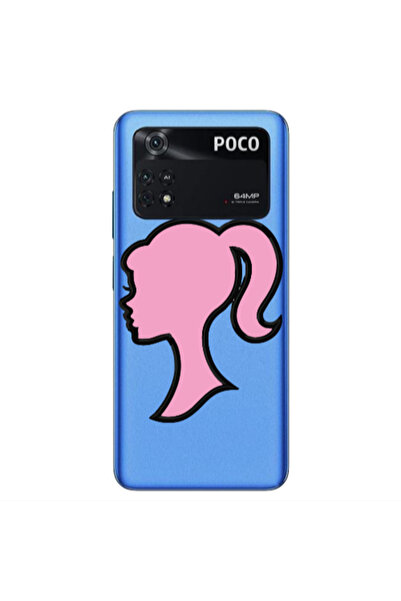 Other Xiaomi Poco M4 Pro 4G Line girl Transparent Silicone TPU Θήκη