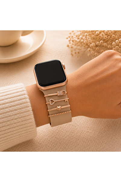 Anadolu Aksesuar Apple Watch Uyumlu Akıllı Saat Kordon Süsü Charm Kayış Akses...
