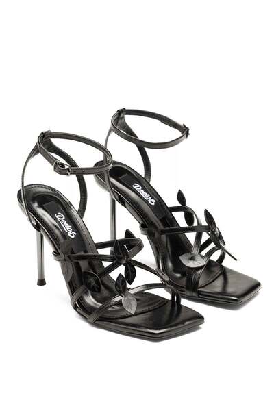 Dedos Women's High Thin Heeled Open Ankle Strap Blunt Toe Evening Dress Shoes...