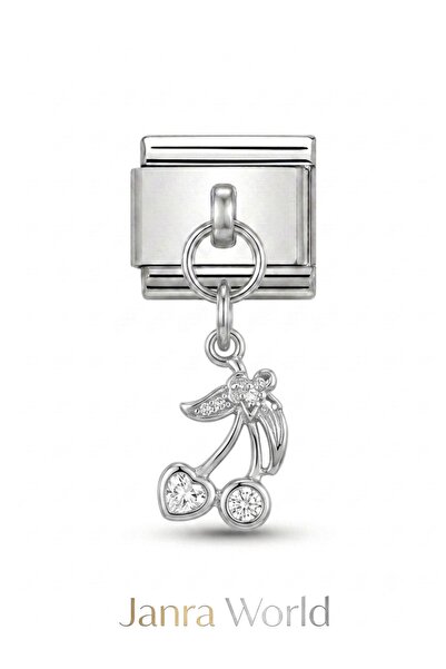 JANRA WORLD İtalyan Charm Süslü Charm 0.9mm İtalyan Charm Bileklik Uyumlu Pas...