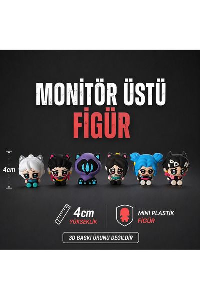 lootsepeti Valorant Monitör Üstü Figür Seti 6Lı Paket
