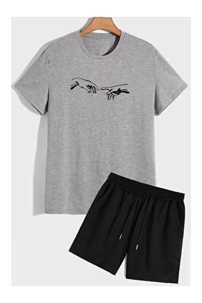 ship master Summer Collection New Arrival T-Shirt & Shorts Set Printed Patter...