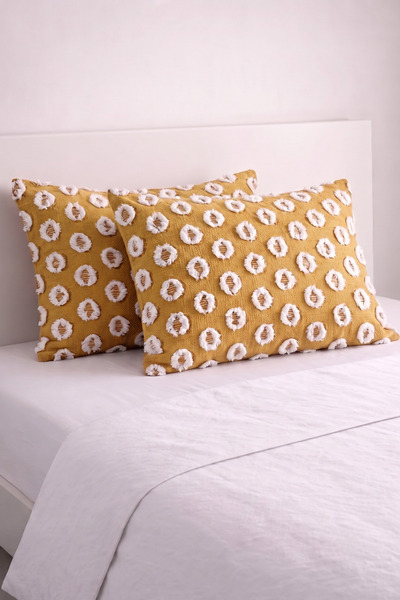 LADYNİL Set of 2 Pompom Patterned Pillowcases 100% Cotton |   50X70Cm |   Sui...