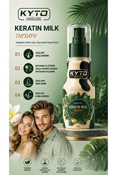 kyto haircare Keratin Özlü Saç Bakım Sütü 125 ml 2 adet