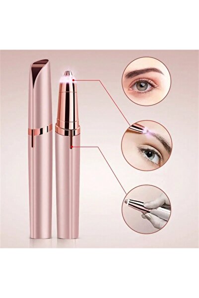 Choice Rose Gold Women Electric Eyebrow Trimmer Eye Brow Shaper Pencil Face H...