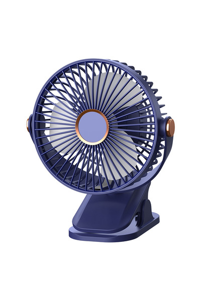 Choice F70-BLUE مروحة محمولة قابلة للتركيب مع ضوء LED، 720 °   مروحة صغيرة قا...
