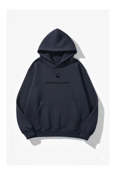 ZİYMO Men's Hooded Printed Relaxed Fit Sweatshirt