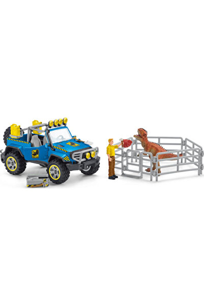 SCHLEICH -S Όχημα εκτός δρόμου με περίπτερο δεινοσαύρων για ηλικίες 4+