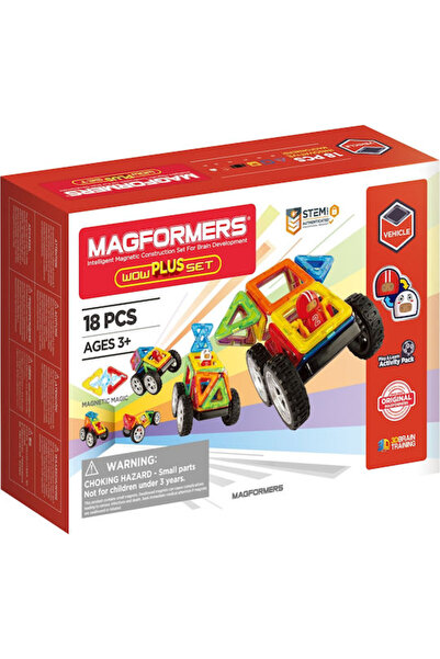 Magformers Jucărie magnetică de construcție Set Wow Plus pentru copii cu vârs...