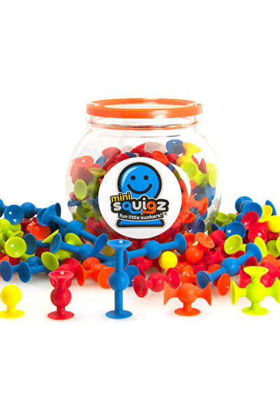 Fat Brain Toys Jucărie de construcție din plastic Mini Squigz pentru copii de...