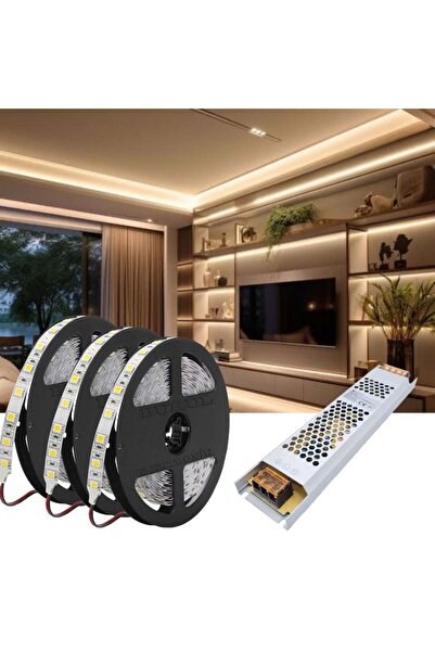 burul 15 Metre Tavan Gizli Işık Bandı Gün Işığı Şerit Led Aydınlatma Seti Tra...