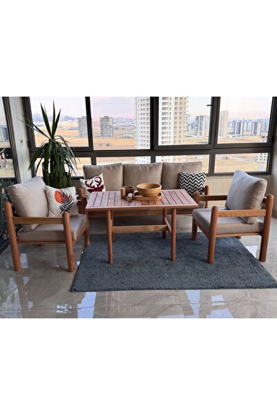 cdmobilya c.d.mobilya Masif Ahşap Bahçe Balkon takımı