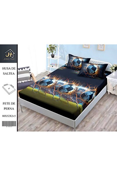 naniland.ro Husă de Pat Finet 2 Persoane 3 Piese cu Elastic 180x200 cm, Model...