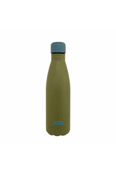 Polo Θερμός Παγούρι Stainless Steel 0.50L Olive/Blue (949004-6558)