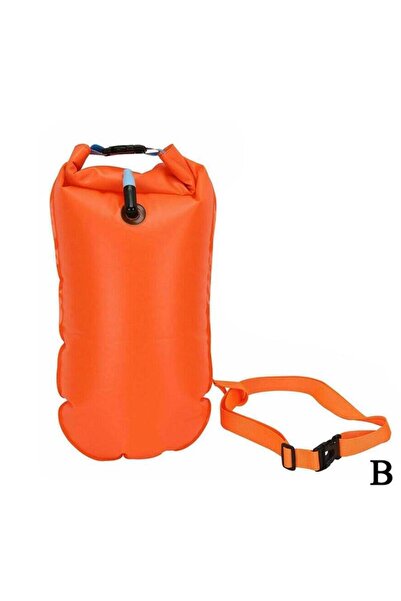 Choice B Inflatable Open Swimming Buoy Tow Lightweight Swimming Air Bag Stora...