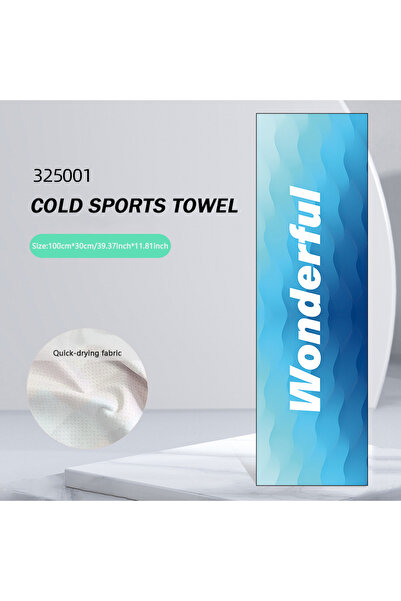 Choice Blue 1Pc Quick Drying Towel Breathe Cold-feeling Towel Sweat-absorbent...