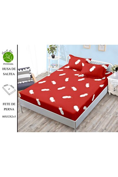 naniland.ro Husă de Pat Finet 2 Persoane 3 Piese cu Elastic 180x200 cm, Model...