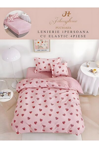 OEM Duvet Cover Set 1 Person 4 Pieces with Stretchy 155x200 cm, Model T60-110