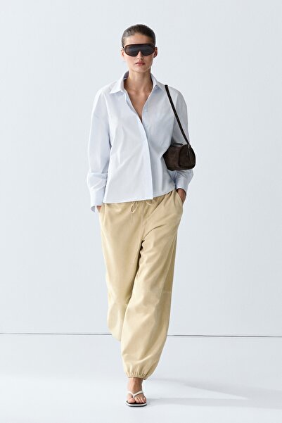 Massimo Dutti Cep detaylı %100 pamuklu gömlek