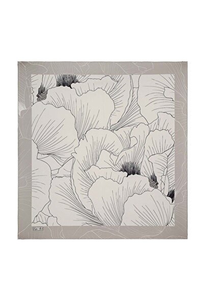 Çağrı İpek Hare Pattern Tivil Silk Scarf Dg11368-5