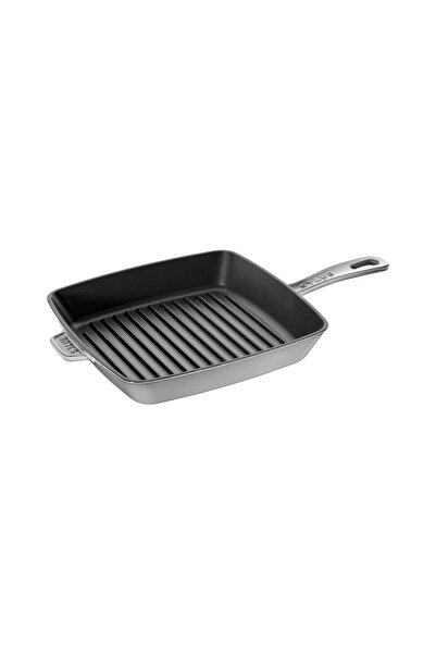 STAUB Tigaie grill patrata, fonta, 26 cm, Graphite Grey -