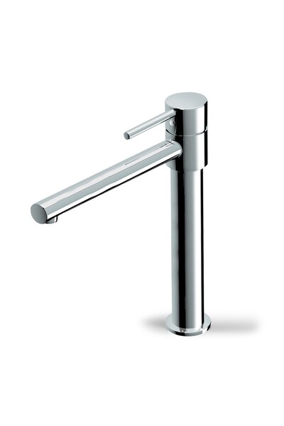 Eurorama Tonda 145705-100 Μπαταρία Κουζίνας Χρωμέ 1 Οπής Με Βυθιζόμενο Κορμό