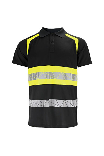 Reis Tricou polo reflectorizant pentru bărbați, REIS, din poliester, LH-RAUTE...