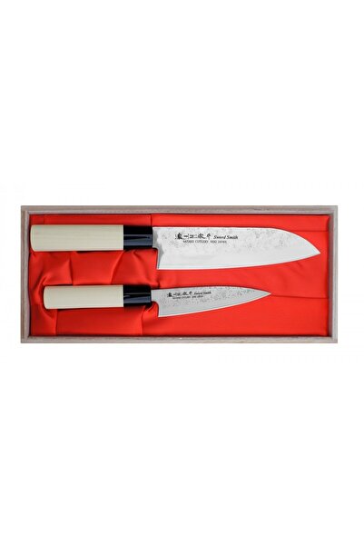 Satake Cutlery Set 2 cutite Satake,17cm si universal 12cm, lemn, 420J2, 56 HRC