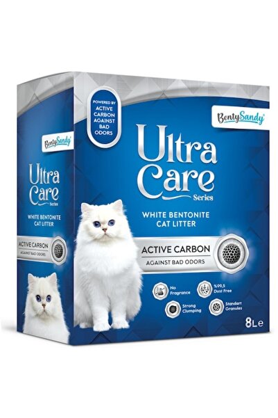 Ultra care Așternut igienic cu cărbune activ pentru pisici, 8L