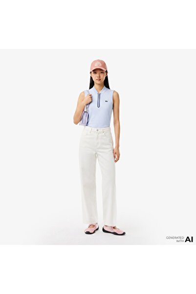 Lacoste Kadın Beyaz Pantolon