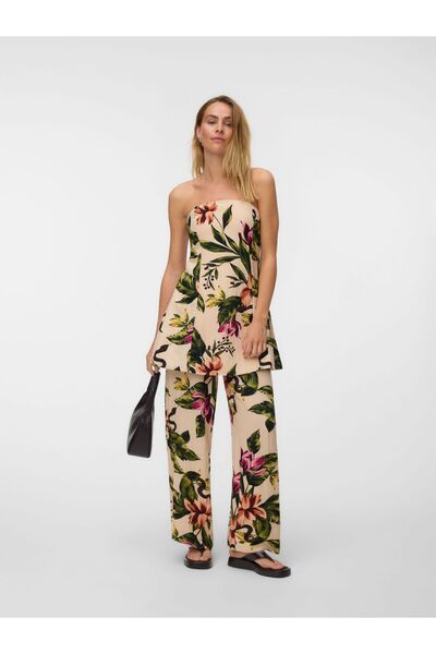 Vero Moda Hose mit weitem Beinschnitt VMLYRA Hohe Taille Hose