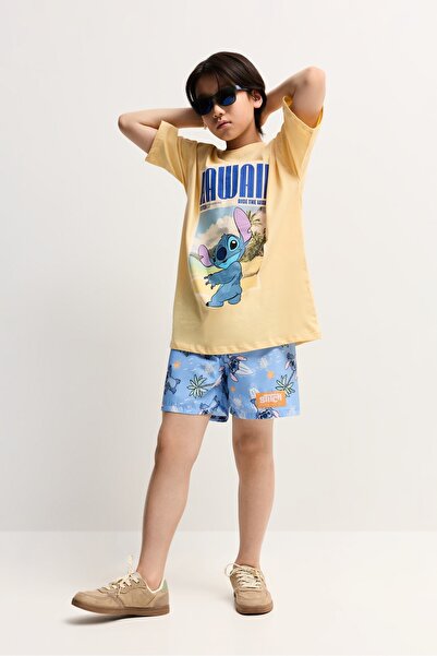 LEFTIES Stitch ©Disney arka etiketli t-shirt