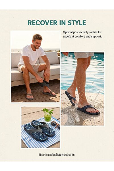 GlobalOne Mart Made in Saudi Arabia Men's Ultra-Lightweight Flip-Flops - Soft...