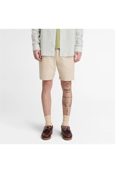Timberland Claremont Cotton Short Men's Beige Shorts