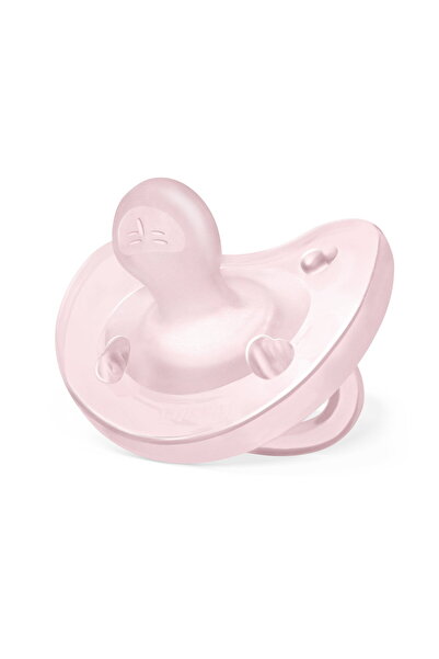 Chicco Suzetă anatomică PhysioSoft, roz, 0-6 luni