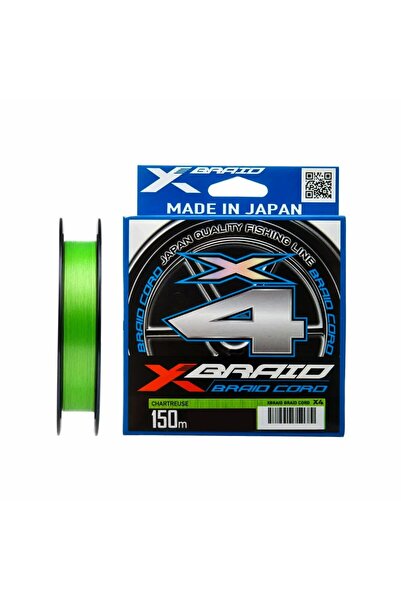 YGK X-Braid Braid Cord 4x 150m Fluo Green İp Misina