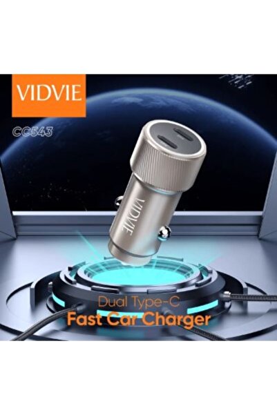 Vidvie Dual Type-C Fast Car Charger