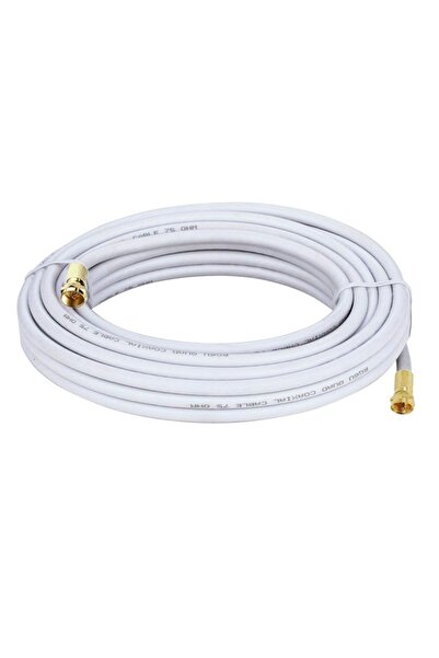 Poke RG6 U6 F Konnektörlü Hazır Anten Uydu Kablo 5 Metre Full Hd 4K PK-5318