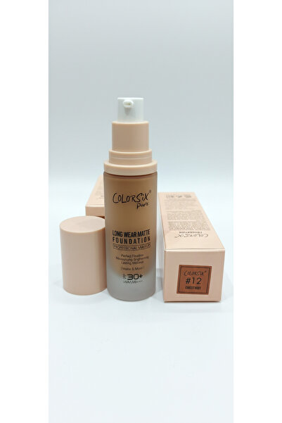 genric Colorisix Matte Long-Lasting Foundation Spf30+ Shade 12 Chestnut