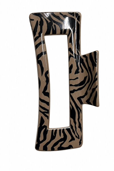 Jack Ferrero Zebra Pattern Large Size Hair Clip Stylish and Modern Hair Acces...