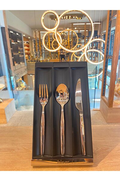 ŞİRİN VALENT HOME Hi̇sar Mi̇ami̇ 84 Piece Fork Spoon Knife Set