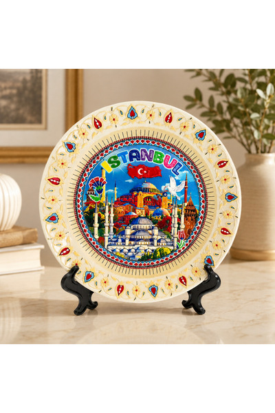hediyeconcepti Istanbul Themed Decorative Gift Plate