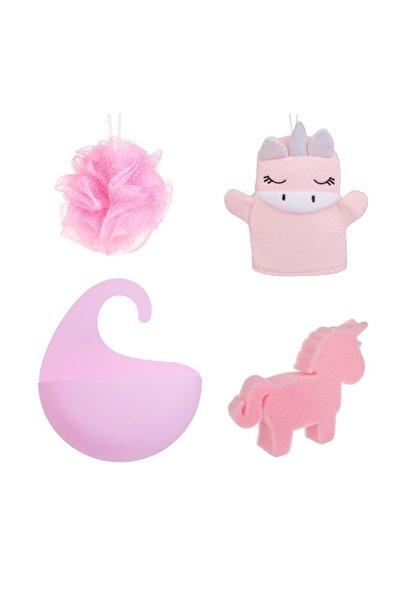 Jumbo Set Bureti de Baie Unicorn cu Husa Roz Suspendabila - 4buc | Burete de ...