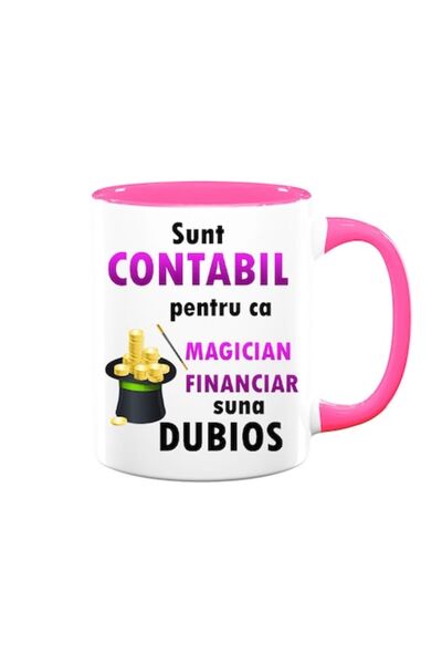 OEM Cană cu mesaj: "Sunt contabil pentru că 'magician financiar' sună ciudat ...