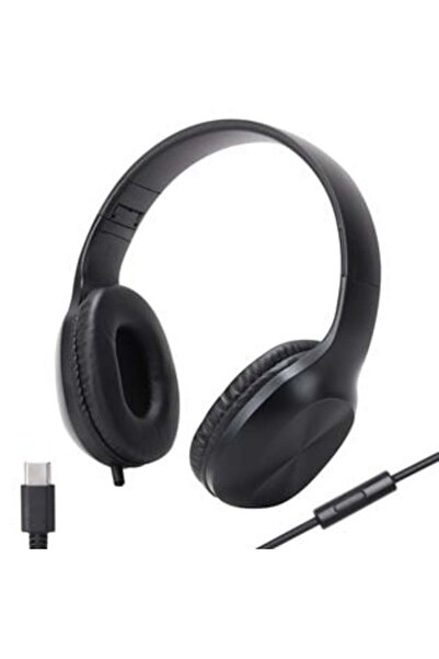 OEM Căști pliabile negre cu microfon Type-C