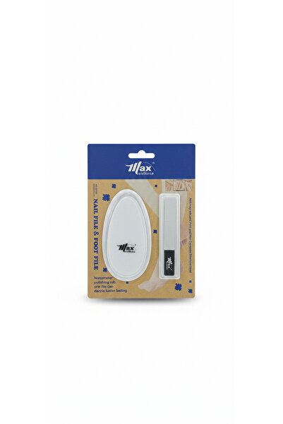 max elegance Glass Foot File with Polisher and Glass Nail File